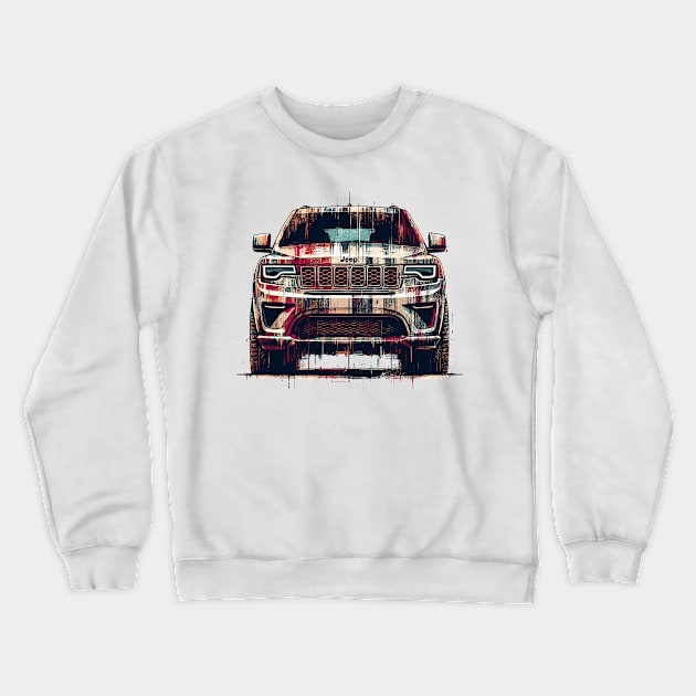 Jeep Grand Cherokee Crewneck Sweatshirt by Vehicles-Art